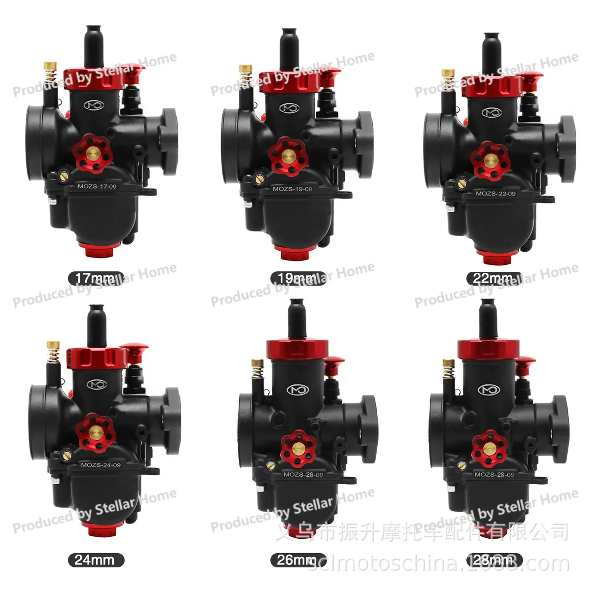 Off-road Motorcycle Racing Carburetor Pe17 19 22 24 26 28mm Flange Port
