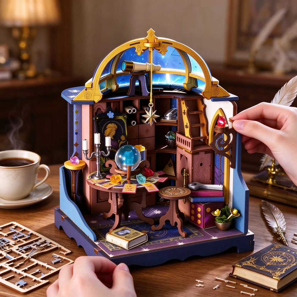 마법 같은 미니어처 방 DIY 나무 인형의 집 3D 퍼 - Miniature Led Light Kit For Dollhouse 리뷰 및 가격