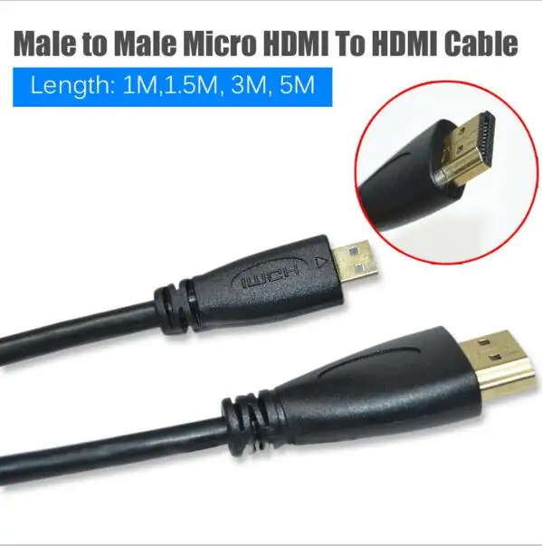 Micro HDMI do HDMI 90 stopni-kompatybilny w górę/w lewo/w prawo Micro kabel HDMI do aparatu cyfrowego Sony A6400 GH4 Tablet 50cm/150cm