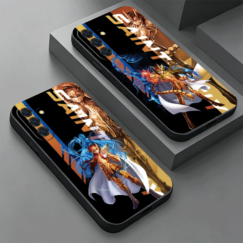 Soft Phone Case For Samsung A17 A37 A57 A16 A36 A56 A15 A35 A55 Anime S-Saint S-Seiya A14 A34 A54 A13 A33 A53 A27 A26 A25 A24 A2