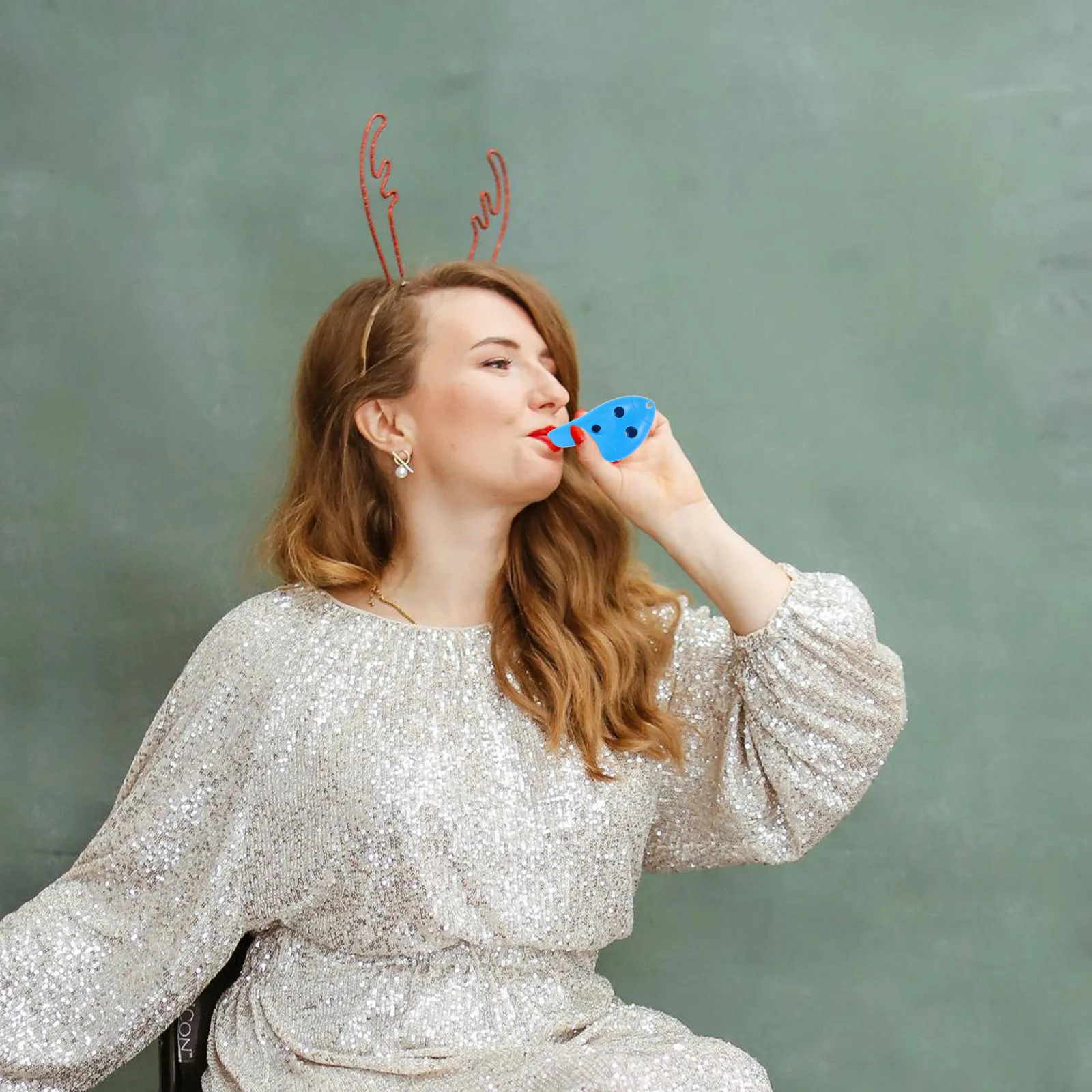 

4Pcs Ocarina Thumb Flute 6-Hole Plastic Beginner Instrument Lightweight Portable Musical Gift for Learners