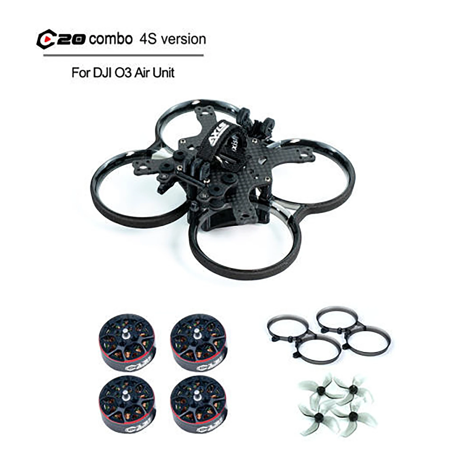 

Axisflying Cineon C20 V2 2Inch Frame Kit with Guards for C145 Brushless Motor Cinewhoop Cinematic Shooting FPV Freestyle Done