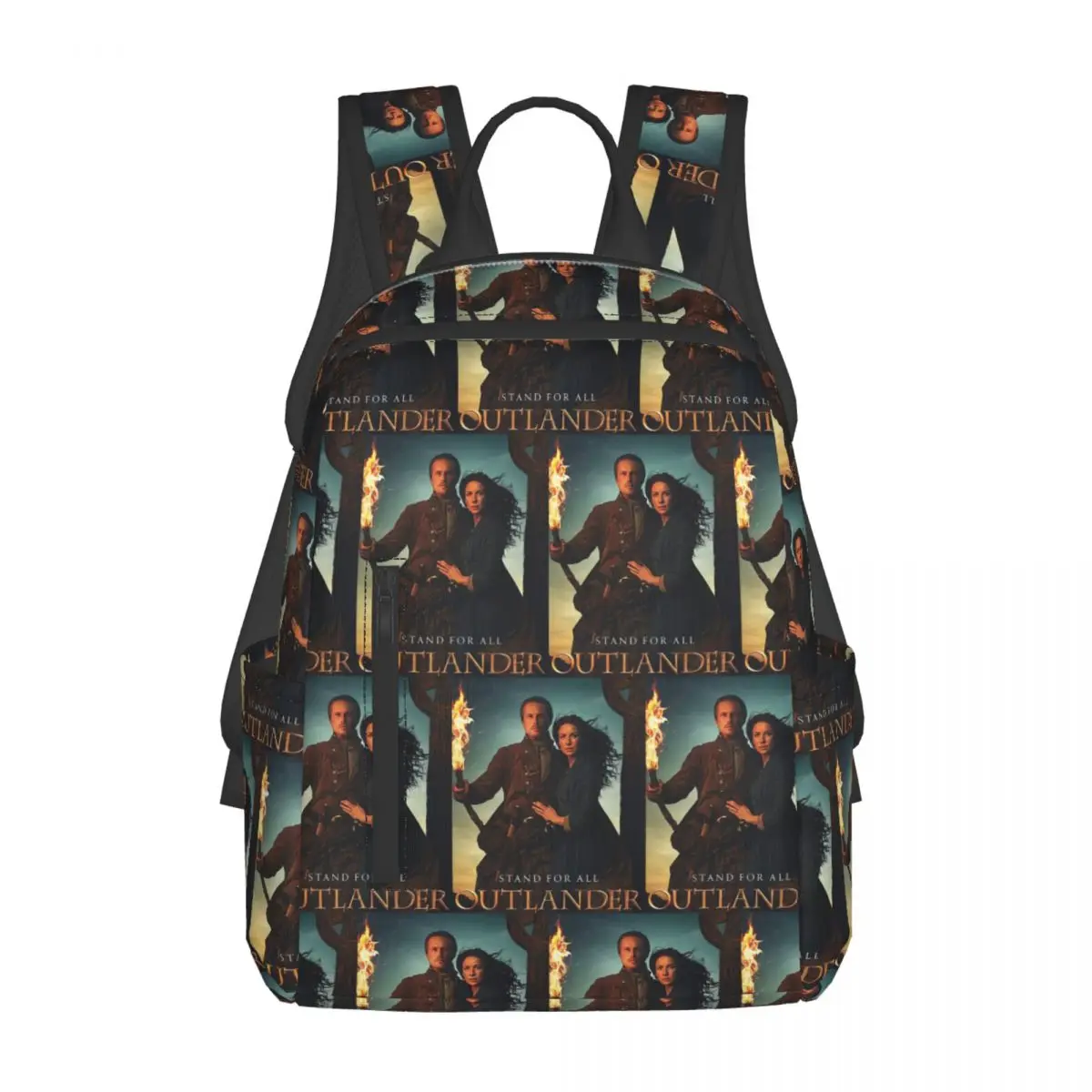 

Jamie Fraser Outlander Backpack Daypack Large Capacity Children BookBag School Bag Shoulder Bags for Men Women