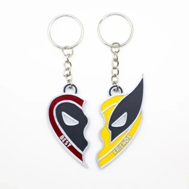 Film Deadpool Superheld Beste Vriend Cosplay Paar Ketting Unisex Ketting Hart Hanger Sieraden Klassiekers Accessoire Rekwisieten Geschenken