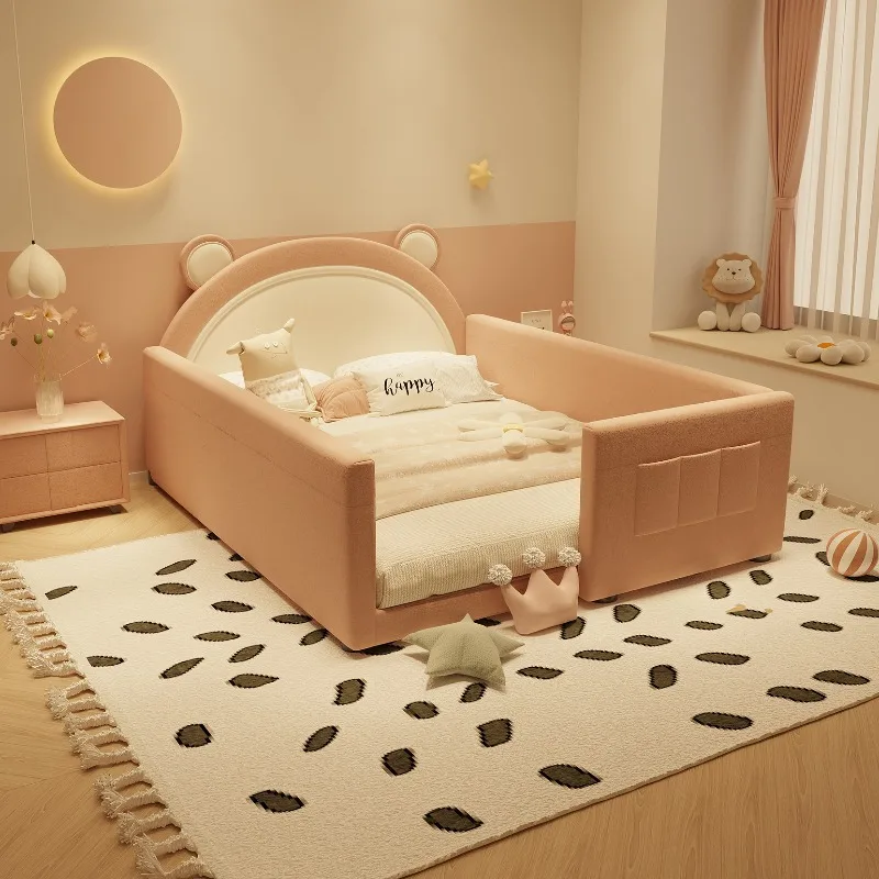 

Adults 180x200cm Family Bedroom Beds Full Size Guardrail Kids Room Bed Frames Children Parent Child Many People Home Furniture