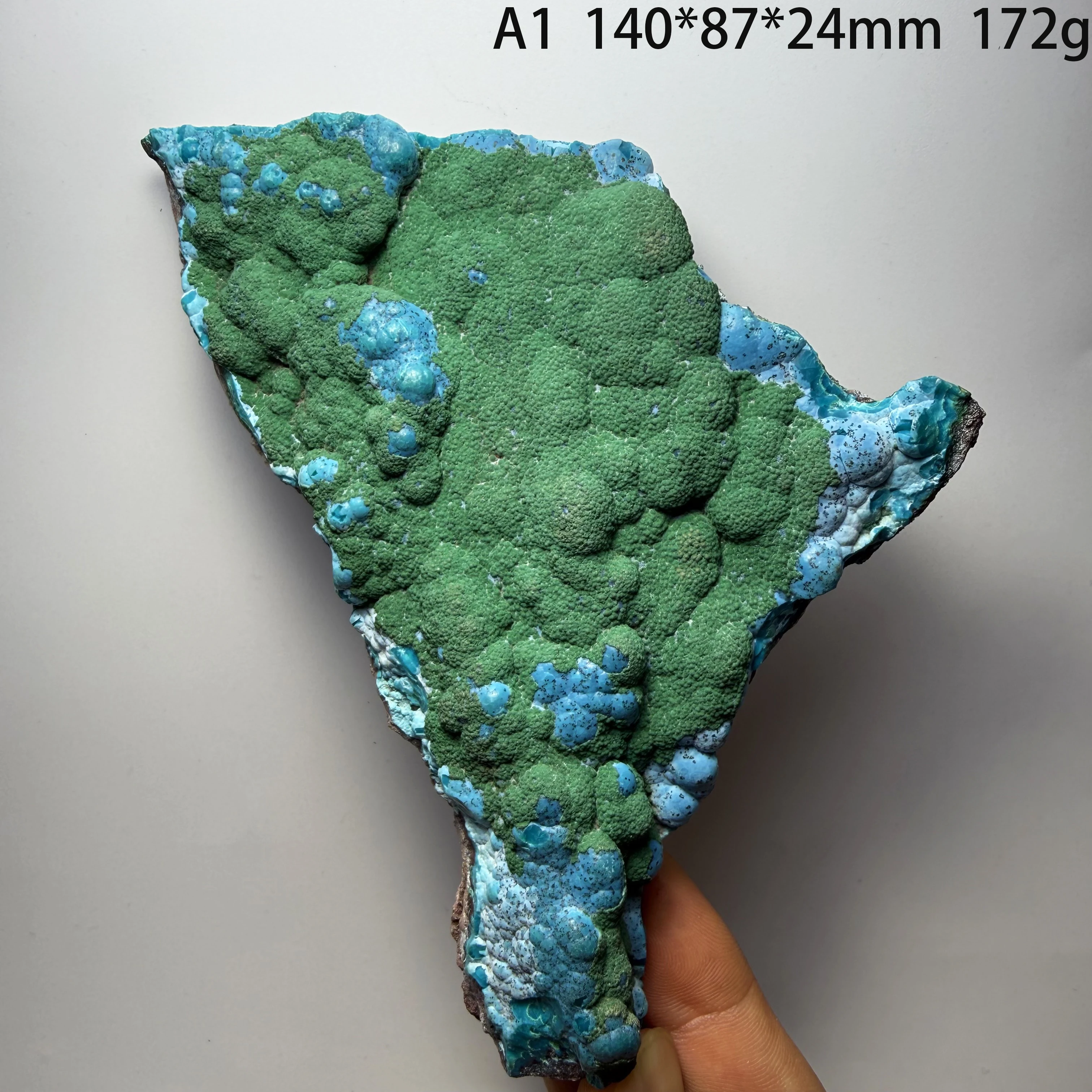 High Quality Natural Chrysocolla & Malachite Symbiotic Mineral Specimen Raw Stone Crystal Collection Home Decor Healing2-2-15