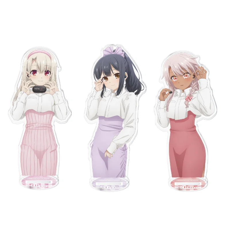 

Game Rin Tohsaka Anime Miyu Edelfelt Illyasviel von Einzbern Acrylic Stand Doll Figure Model Plate Cosplay Toy for Gift