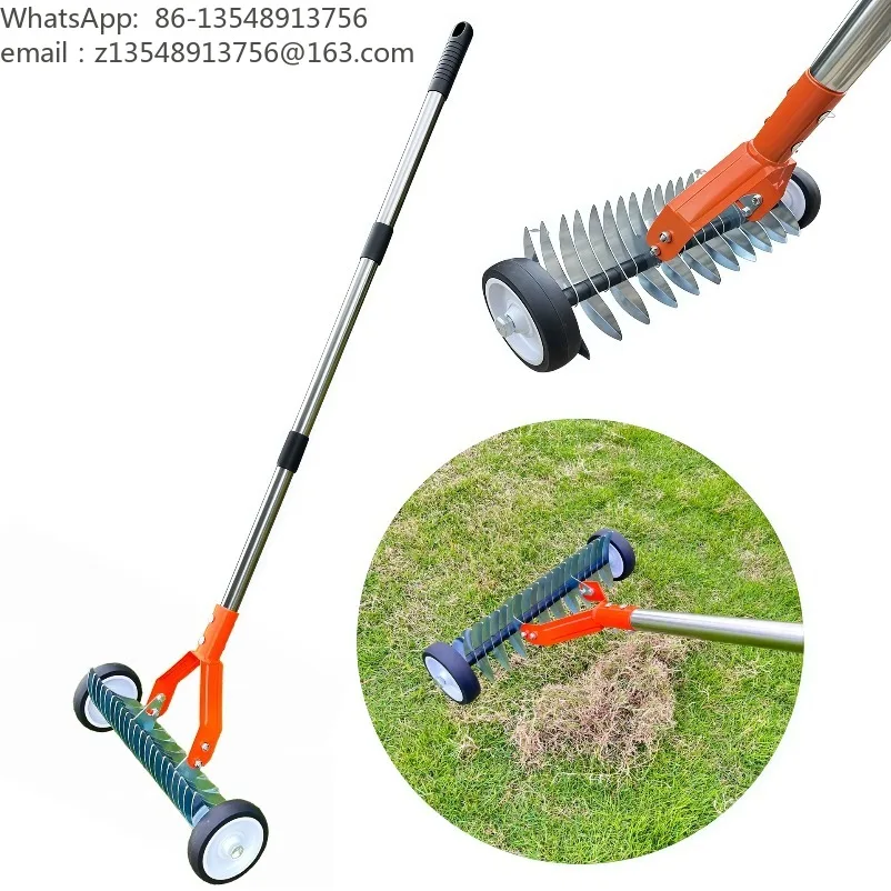 Weeding roller rake, dead grass，lawn ， leaf rake, garden descaling rake, puller