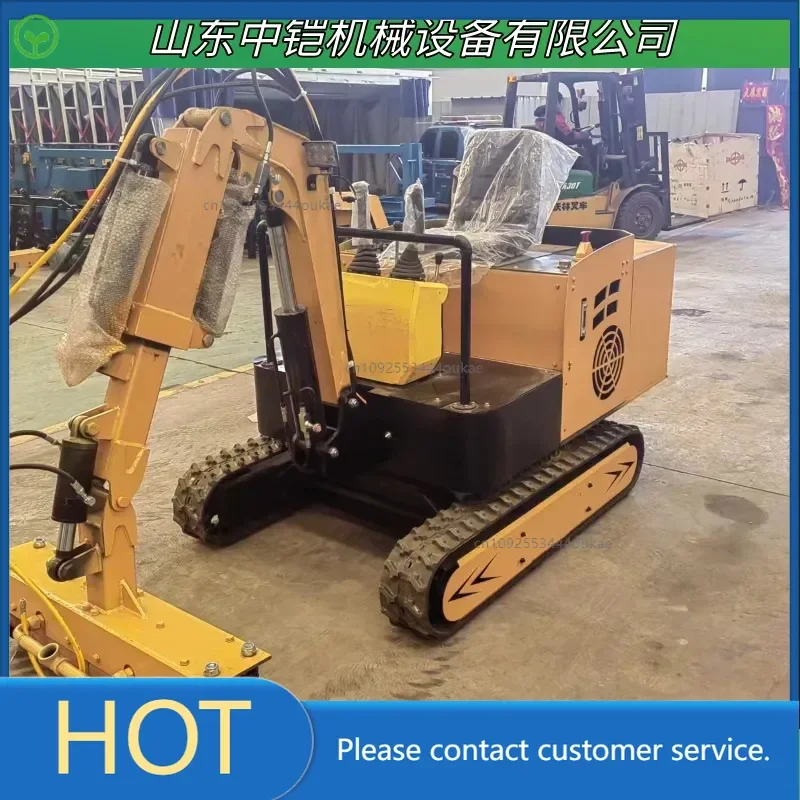 Two-lining platform hair chisel for tunnel low side wall, pneumatic hair chisel, crawler vehicle-mounted tunnel hair chisel