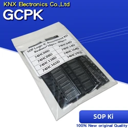 8kinds X10PCS=80PCS Logic IC Electronic Component Kit SMD 74HC00D 74HC04D 74HC08D 74HC14D 74HC138D 74HC164D 74HC165D 74HC595D