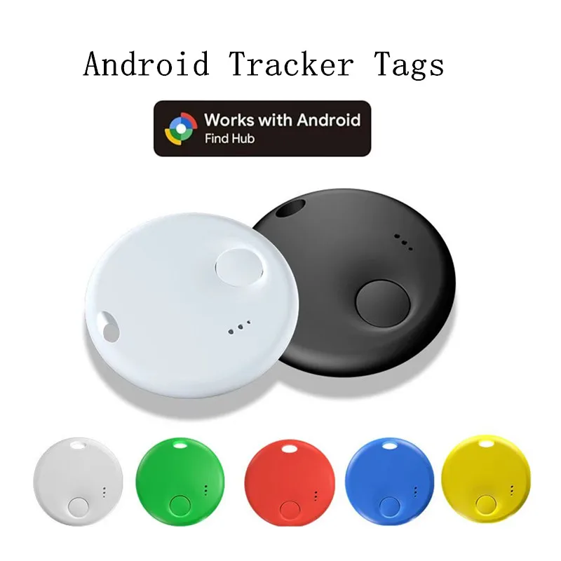 

Android Air Tracker Tag Bluetooth Smart Tags Works with Google Find Hub App Locator Device Item Finder for Keys Luggage Backpack