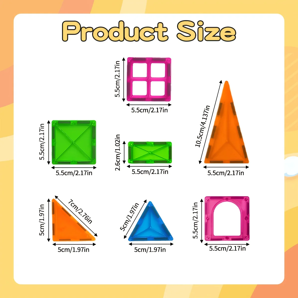 Magnetic Building Blocks Toy, Magnetic Toy Animals with Cars, Creative Geometric Construction Building Toys, Suitable for Children