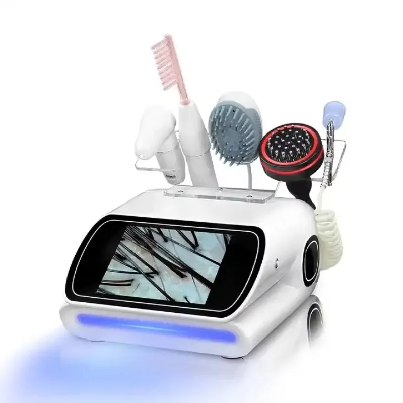 5 in 1 Multifunctional Hair Skin Analyzer, Scalp Analysis, Massage Machine for Scalp Care and Hair Growth, Dermatoscope Tool