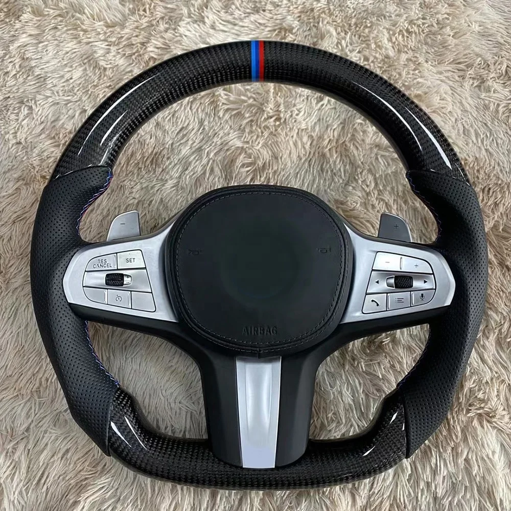 

Car Steering Wheel For BMW all series E39 E46 E60 E70 E71 E90 F10 F20 F30 Smart Control Carbon Fiber Interior Accessories