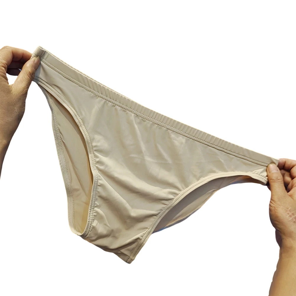 

Мужские трусы-брифы с низкой посадкой, без кармана, облегающие, однотонные, ультратонкие, дышащие, эротические, для геев