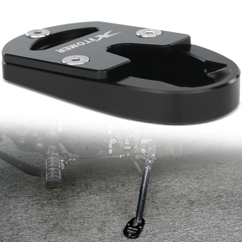 

Motorcycle CNC Side Stand Enlarger Kickstand Support Plate Pad For Kawasaki Vulcan S VN650/ABS 2015-2025 Vulcan S VN650 Cafe ABS
