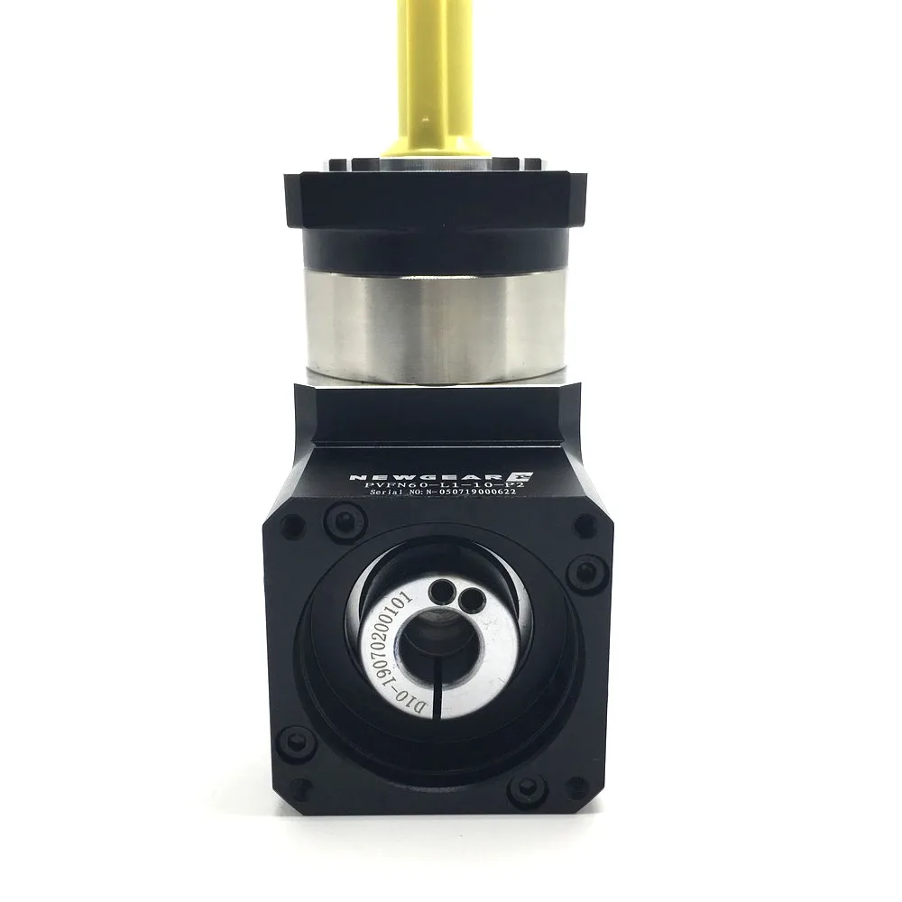 Imagem -04 - Servomotor Planetário Pvf para Motor Caixa de Velocidades com Ângulo Reto de 130 Mm1shaft19 Mm10 Arcmin 90 Redutor de Canto para Motor dc Servo 110 mm