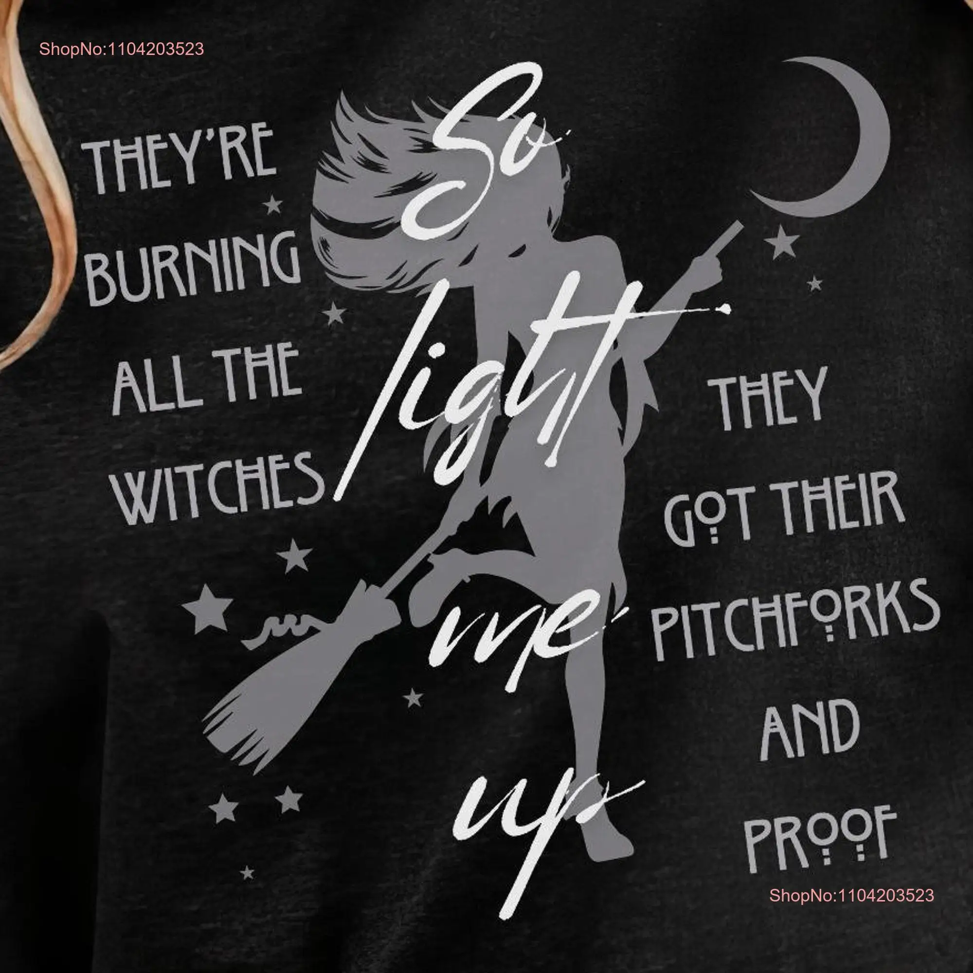 Theyre Burning Witches Halloween Lyrics T Shirt Sassy Macabre Pagan Style Swifty Bad Reputation Women Comfort Colors