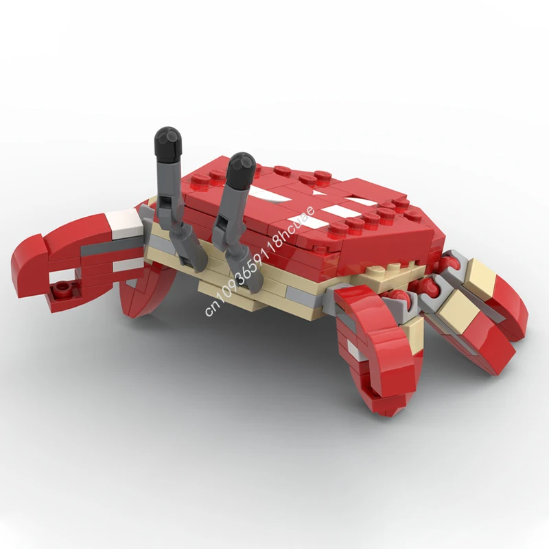 152 pcs MOC Shelly the Crab Sea of Thieves nan Building Blocks Hadiah Natal Berpikir Logis Pembelajaran STEAM Proyek Kerajinan DIY