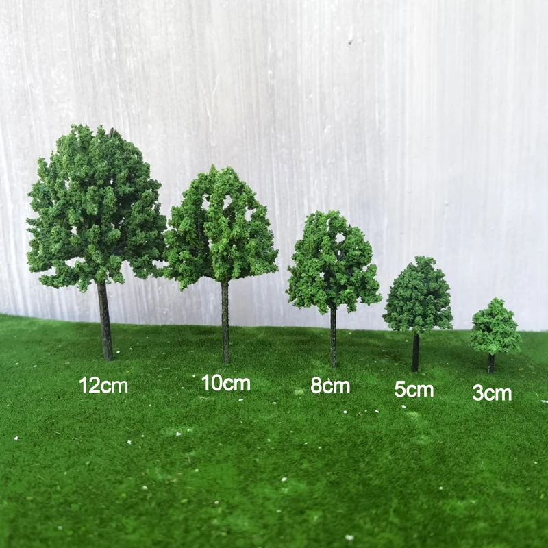 50pcs/bag Model Tree Trunk Plastic model street Tree Landscape O to Z scale Train Railway Diorama Material for Making tree Model