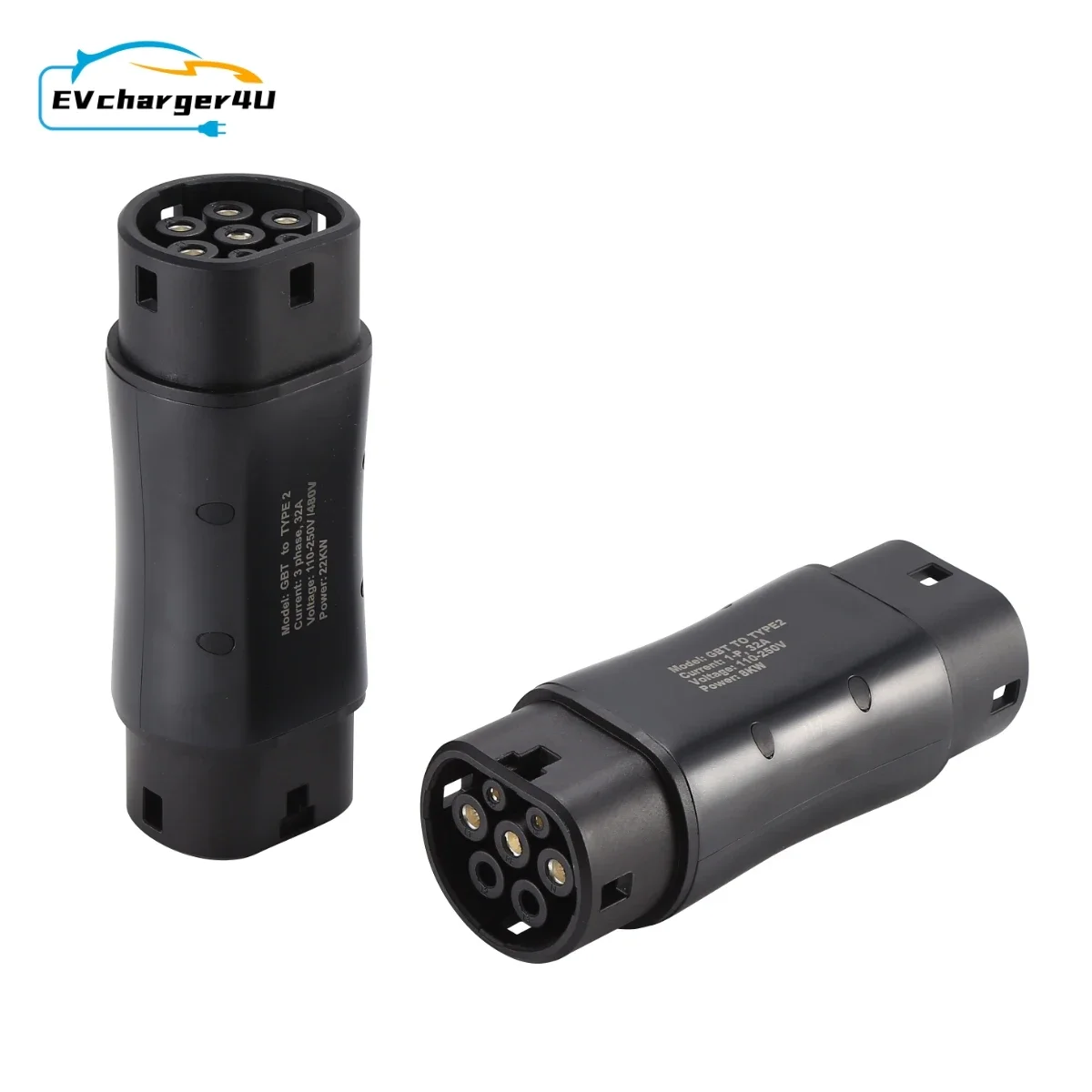 

EVcharger4U GBT to Type 2 EV Charging Adapter 7KW 22KW for EU made Type 2 Charging Inlet Electric Vehicle