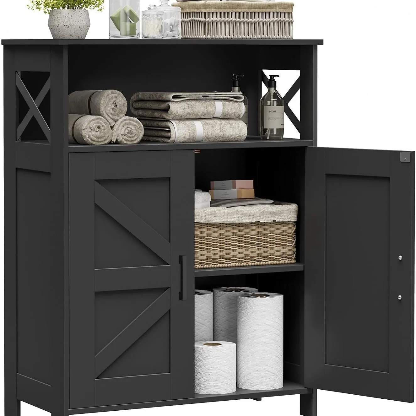 Multifunctional, with socket, bedroom Internet celebrity makeup table, shelf, desk makeup table integrated