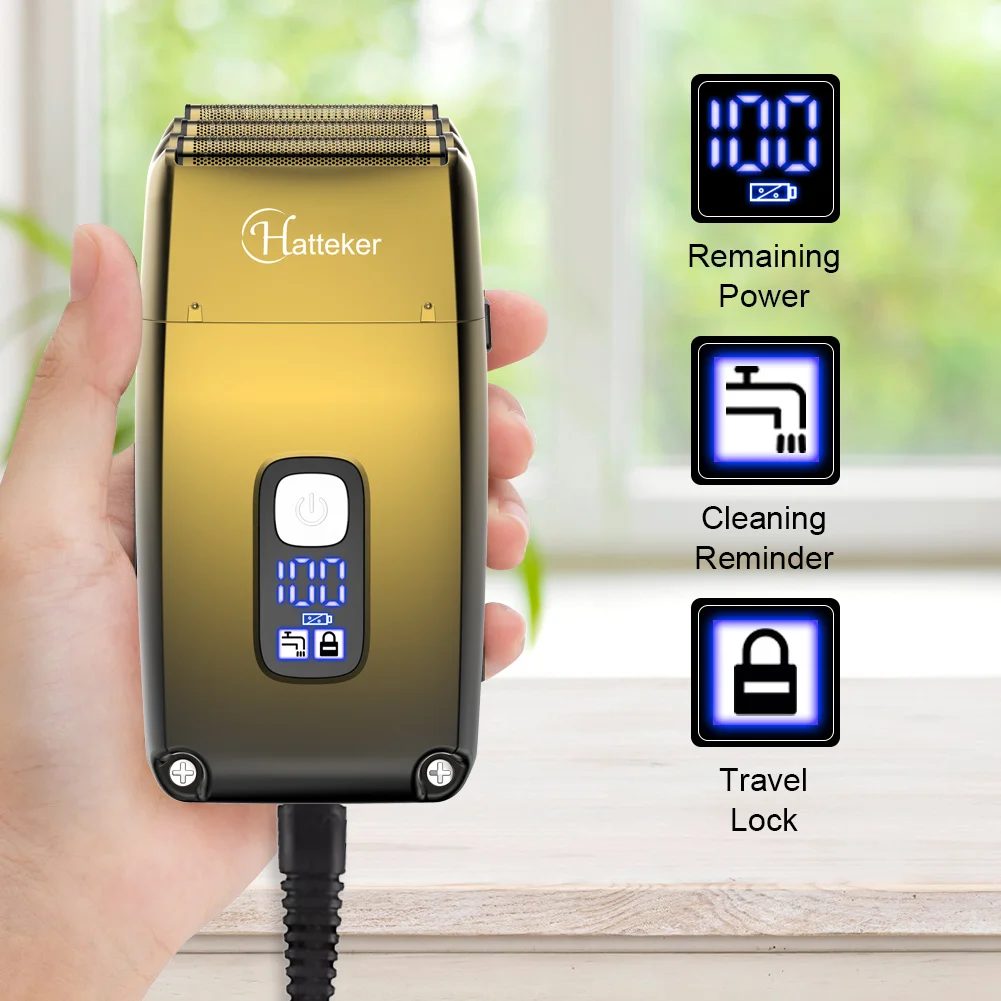 3-شفرة نظام قابلة للشحن ماكينة حلاقة كهربائية للرجال قوية شعر اللحية الحلاقة الكهربائية الرطب الجاف رئيس أصلع آلة الحلاقة