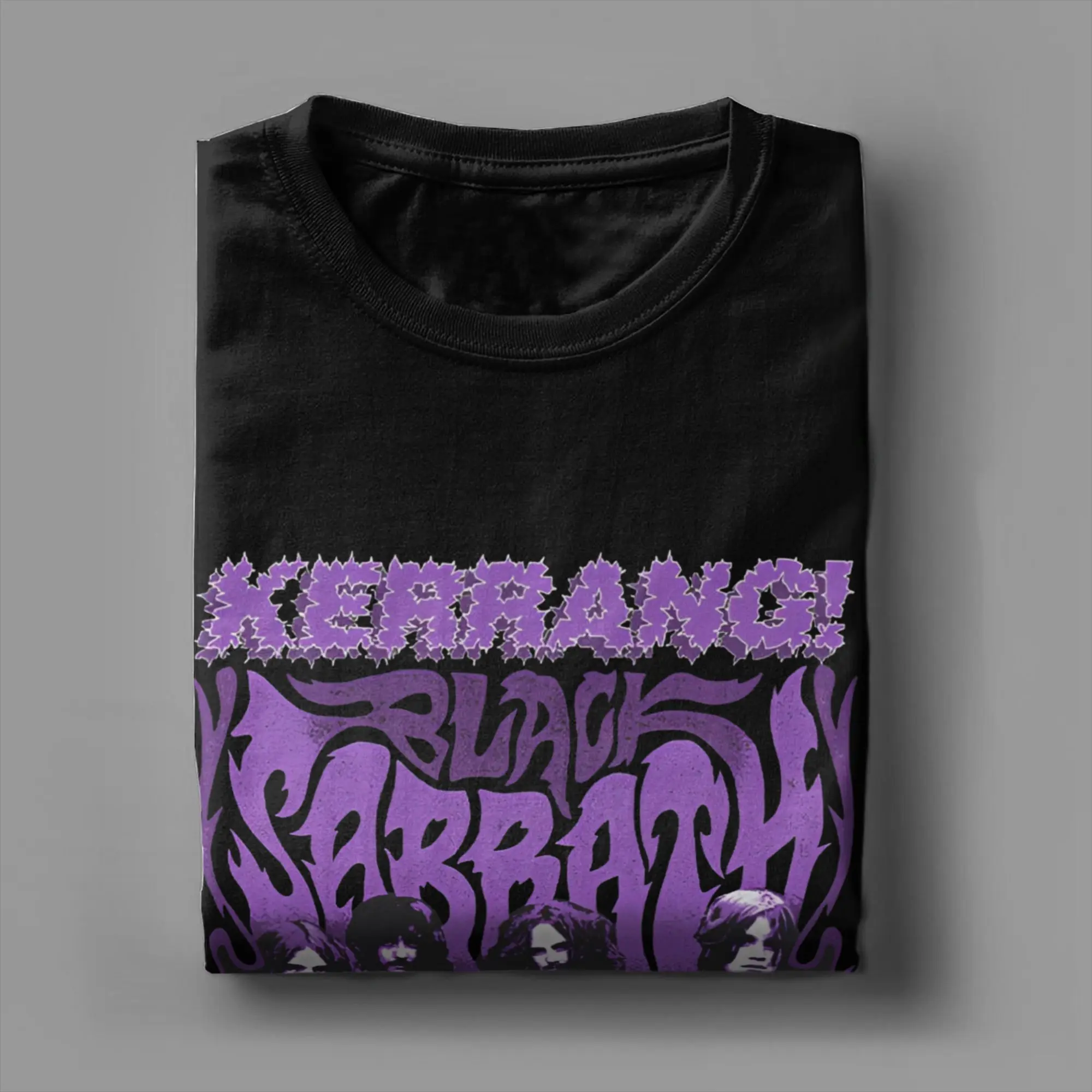 أسود السبت X Kerrang قصة غطاء 2025 الحصري تي شيرت الرجال تي شيرتات رائع س الرقبة تي شيرت ملابس قصيرة الأكمام الكلاسيكية