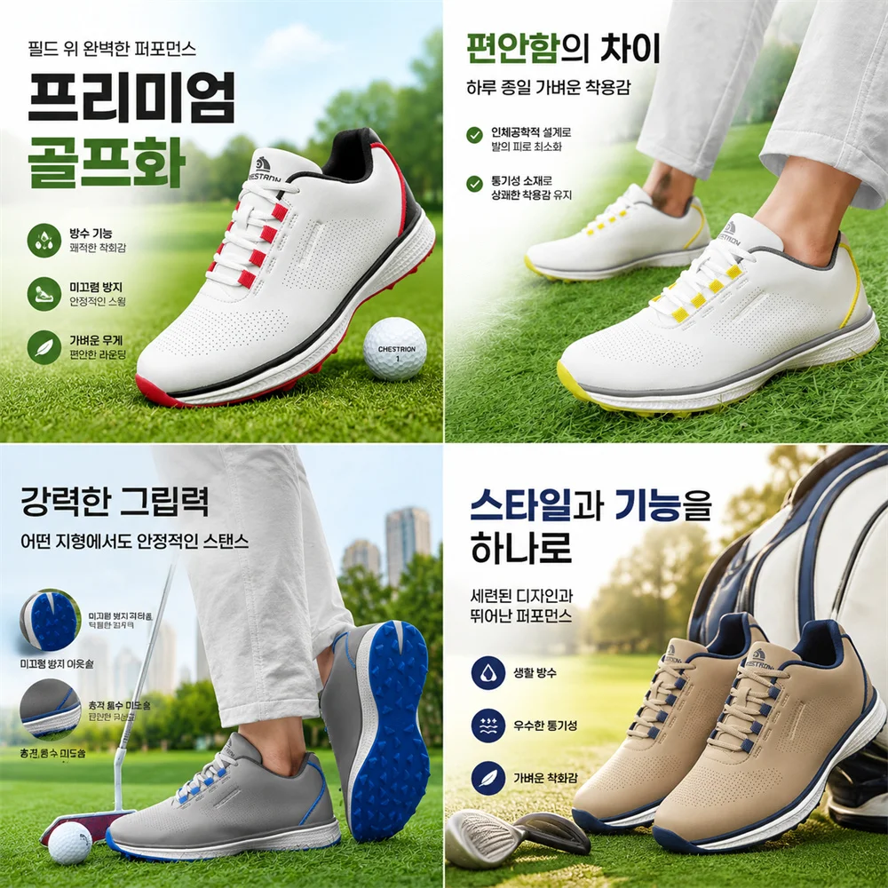 New Men's Golf Shoes Waterproof Wear-resistant Non-slip Comfortable Large Size Casual Sneakers Walking Shoes Fashion Golf Wear