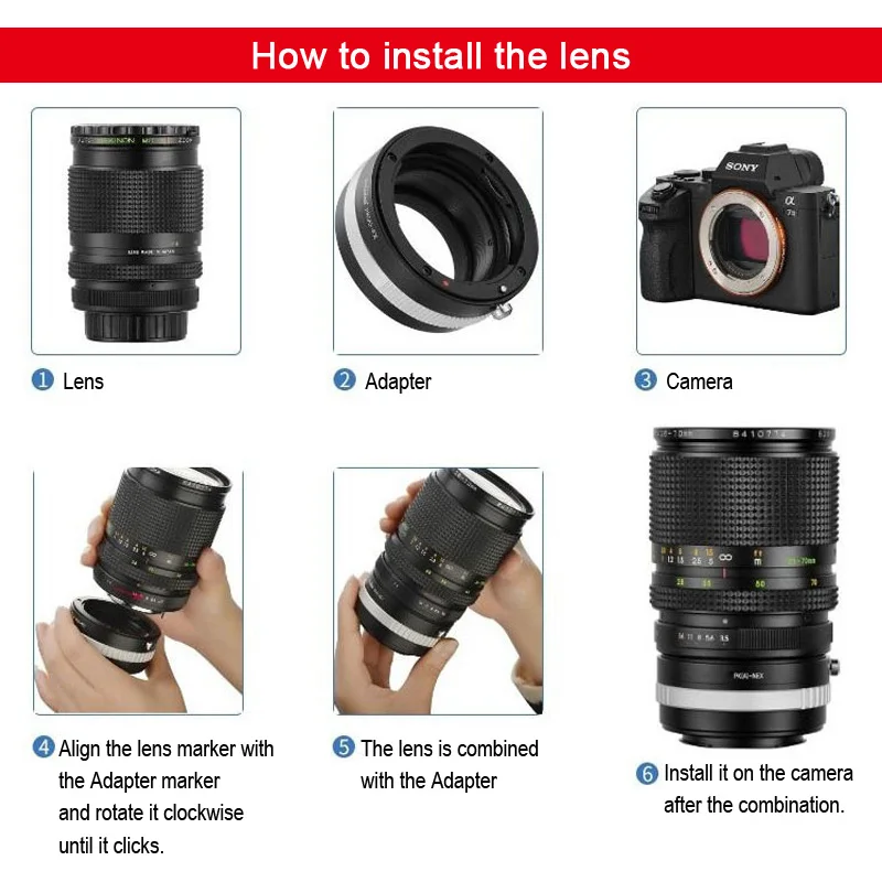 محول Aig-nex لعدسة Nikon F Mount G AF-S إلى كاميرا Sony E Mount NEX-7 A6000