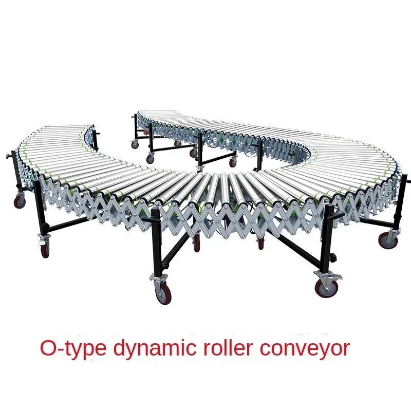 Power Roller Conveyor Express Unloading Artifact Conveyor Line without Power Roller Conveyor Line