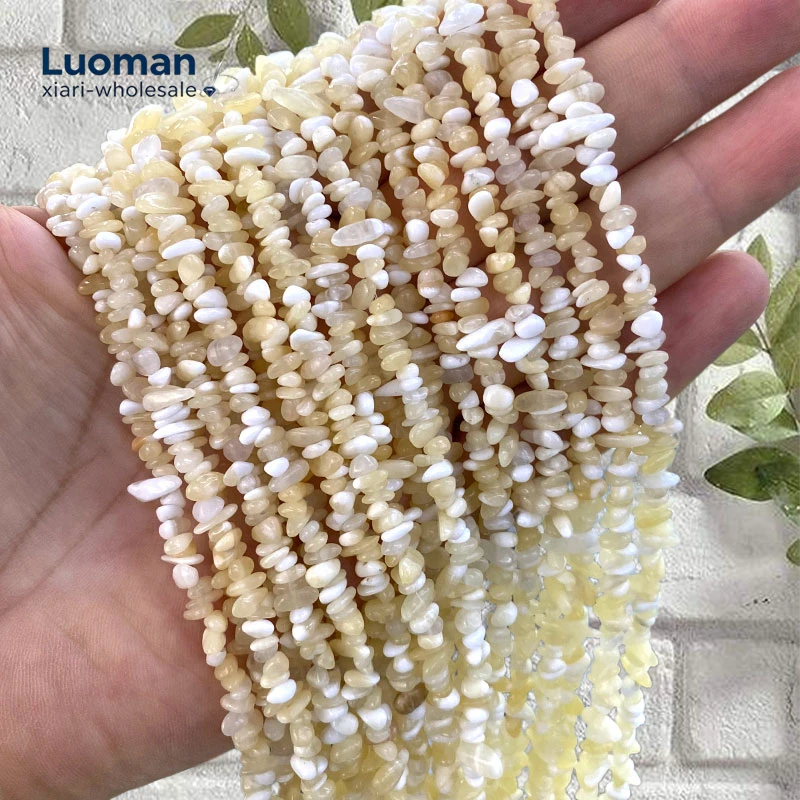 Wholesale 3-5mm Irregular Natural Stone American White Shell Spacer Bead for Jewelry Making Diy Bracelet Charms Accessories