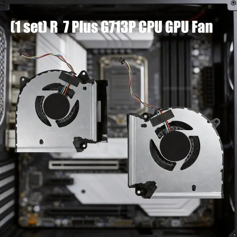 

CPU + GPU Fan 12V 4Pin 4Wires Laptops Cooling Fan for ROG 7 G713P G713PV G713PU G713PI Series Notebook Radiators 896C