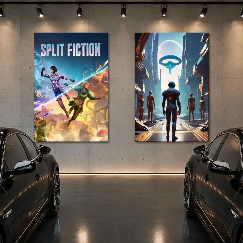 game S-split Fiction Poster Room Decor Home Wall Art Printing Waterproof Garage BedRoom Posters Gift