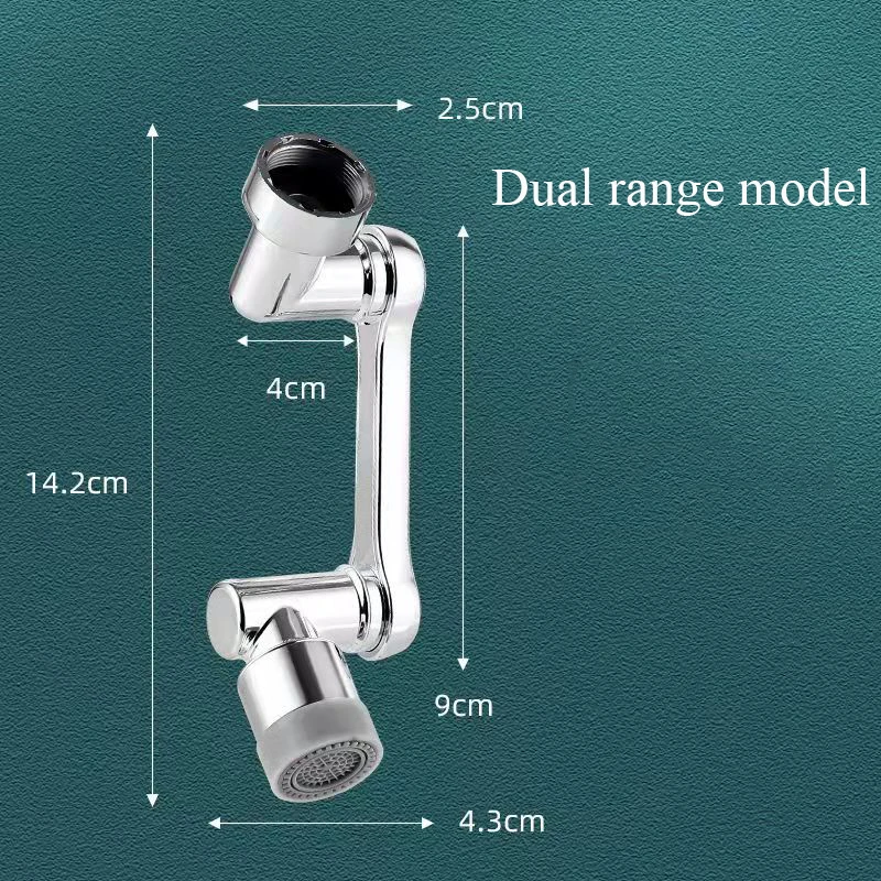 Universal 1080°Rotatable Adjustable Faucet Mechanical Extension Arm Single/Dual Water Flow Bathroom Basin Kitchen Tap Accessorie view 6