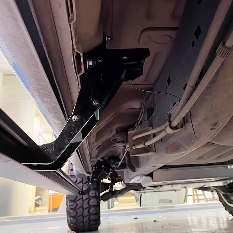 2PCS IP67 Waterproof Aluminum Anti-Pinch Retractable Power Side Steps Running Boards Bolt-On Fit RAM 1500 2500 Crew Cab 20