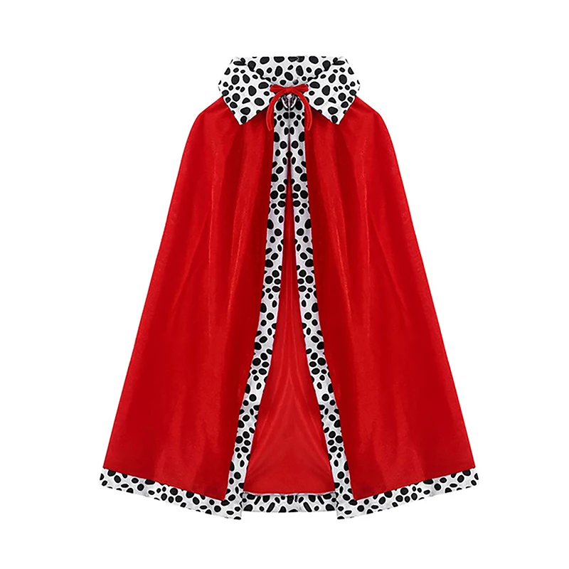 Dziecięcy kostium króla cesarza na Halloween czerwony płaszcz król książę szata korona urodziny dla dzieci rekwizyty do cosplay akcesoria