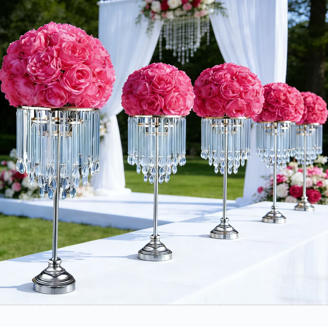 

5-15pcs 80-100cm Luminous acrylic Tree Shaped Floor Light Stand Wedding Background table centerpieces Lighting Wedding Decor