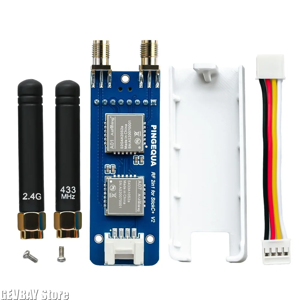 RF 2 in 1 Module for M5Stack StickC Plus Supports 2.4GHz and Sub GHz 433MHz Compatible with Bruch Firmware Game Accessories