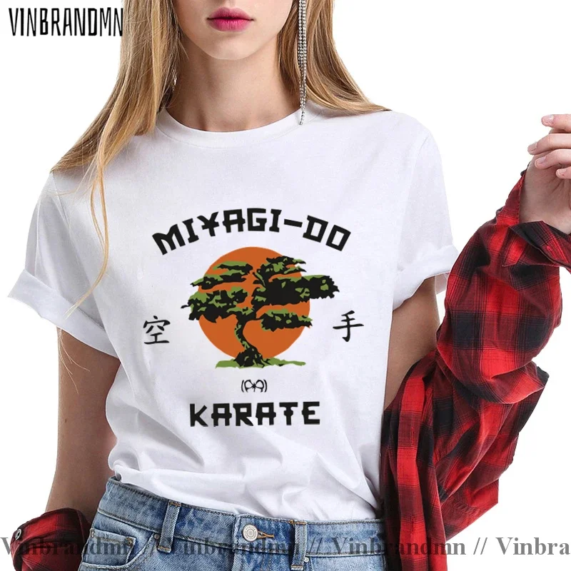 Cobra Kai Retro Short Sleeve Kung Fu T Shirt Women Karate Kid T-shirt Miyagi Do Bonsai Tree Martialer Arts Japan 80s Skill Shirt