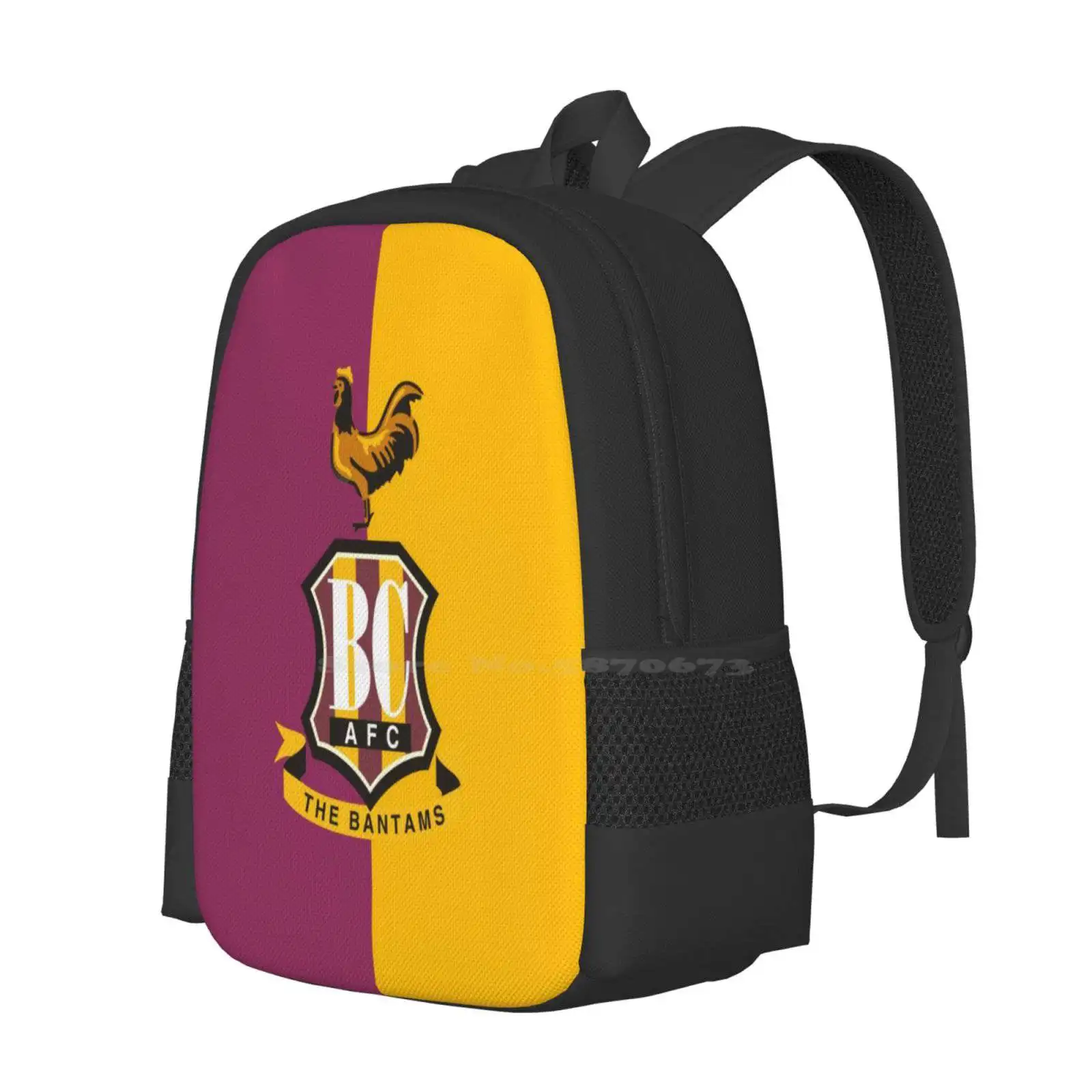 Mochila de la ciudad de Bradford, bolsos de moda, Bantams, Amber, Claret, Valley, Parade, Bulls, Park, ans, Logo Crest, gran oferta