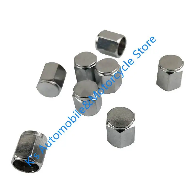 Q39F 8x Metal Car Bike Bike Tire Wheel para tampas válvula Tampa pó Capa caule