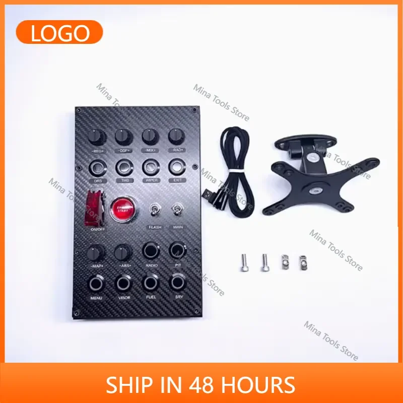 2026 Factory Direct Sales PC USB Simulates Racing Car Central Control Box Racin Multifunctional Control Button Box For