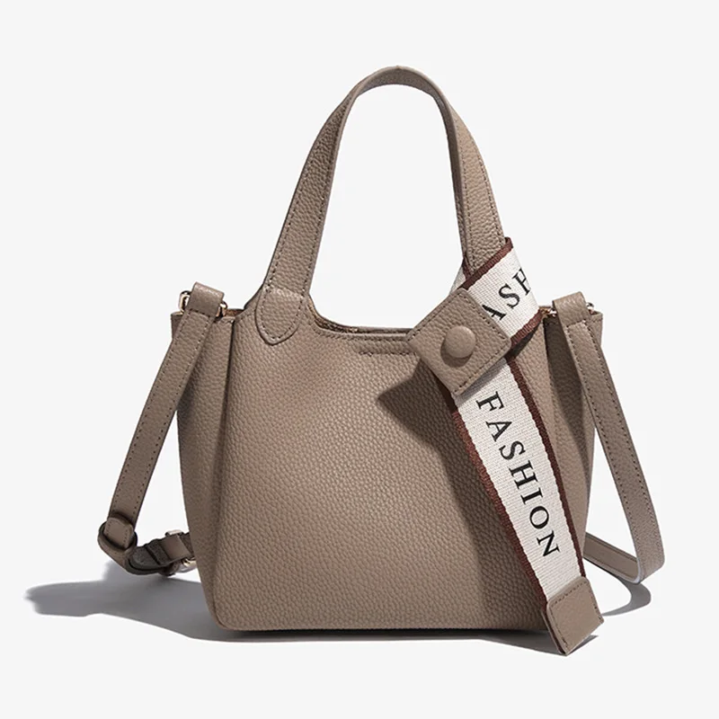 Women's Crossbody Tote Shoulder Bag Y2k New Style Genuine Leather Head Layer Cowhide Versatile Underarm Large Capacity Retro