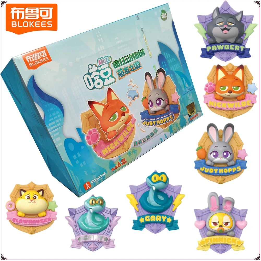 

Original Blokees Zootopia 2 Daadoos Mini Blind Box Nick Wilde Gary Judy Hopps Anime Characters Collectible Model Toys Kids Gifts