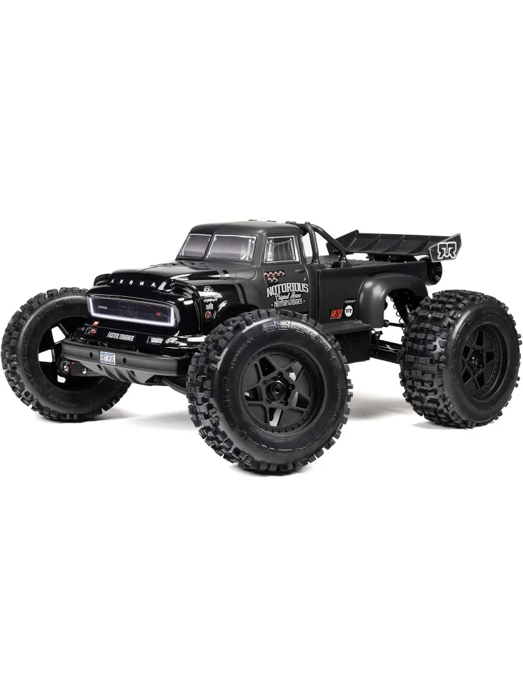 

Truck 1/8 Notorious 4X4 6S BLX BRUSHLESS V6 Stunt Truck RTR (Battery and Charger Not Included), (Black), ARA8611V6T1