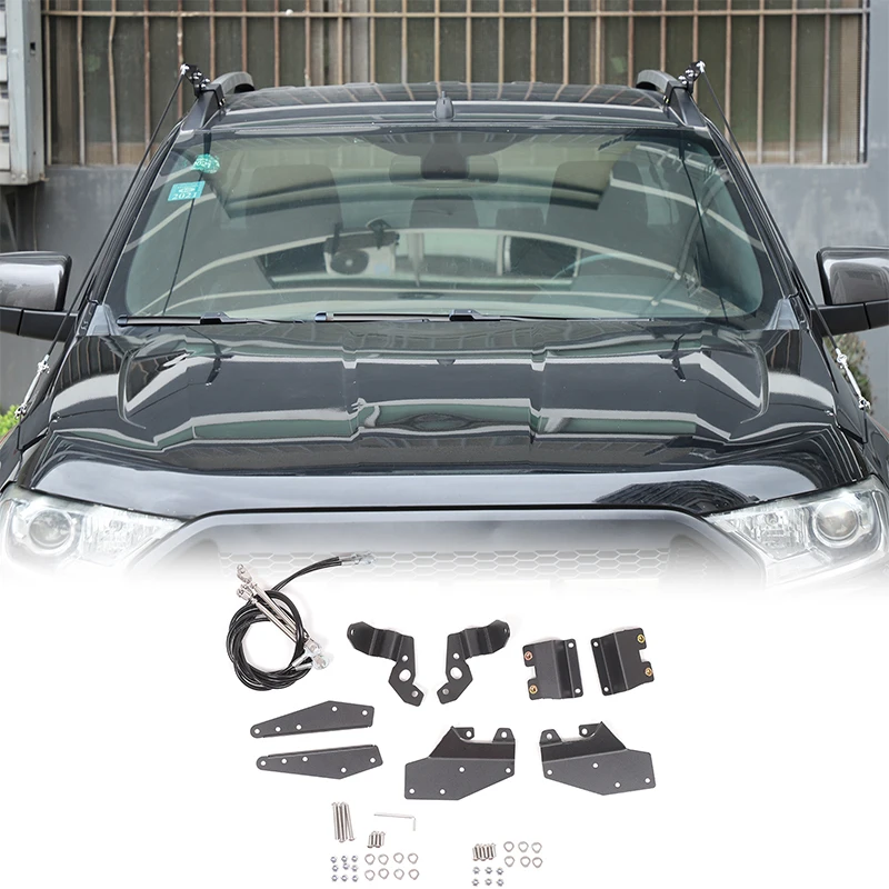 For Ford Ranger 2015-2021 car through the jungle protection hood lock buckle obstacle elimination rope car tool accessories