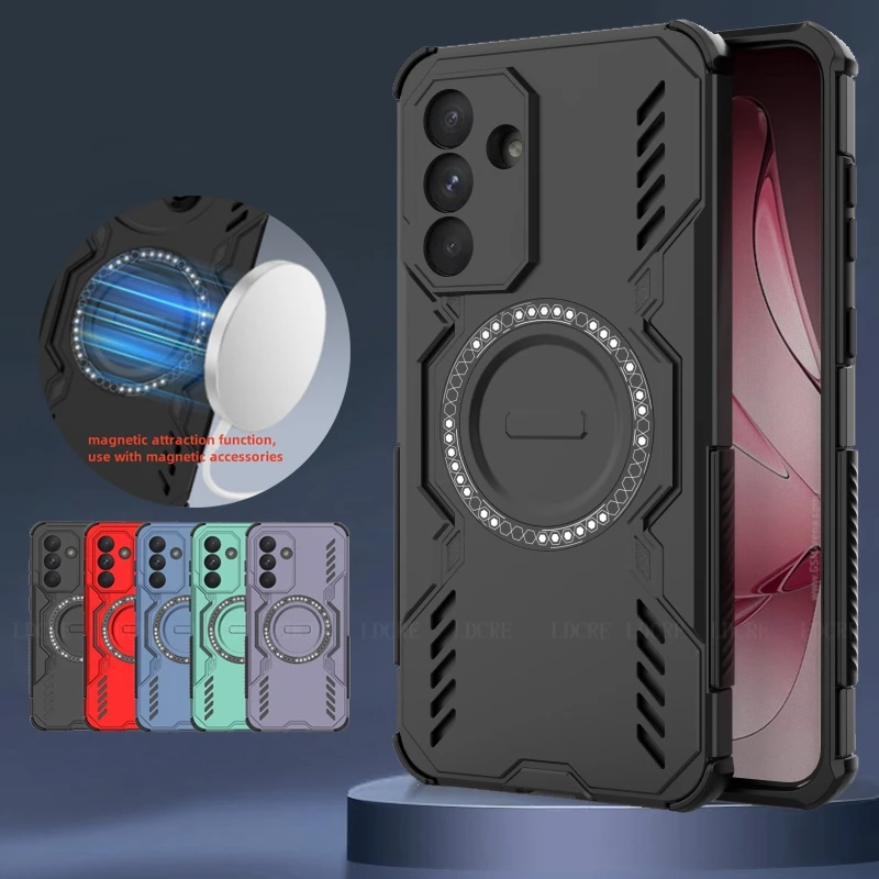 For Samsung A36 Case Cover Samsung Galaxy A36 Capas Bumper Shockproof Annular Magnetic Attraction Adsorption Fundas Samsung A36