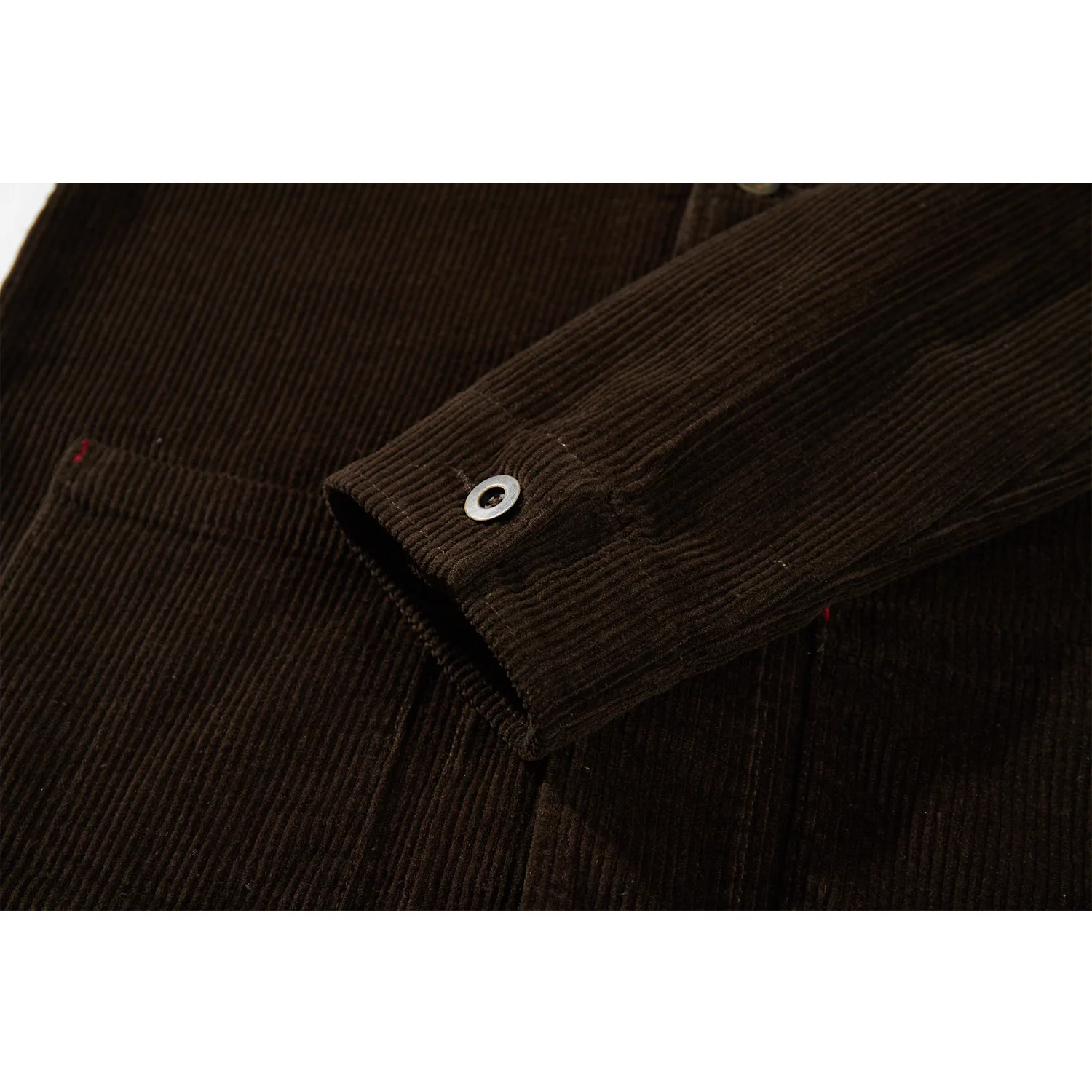 Französisch Retro Werkzeug Jacke Männer Schwere Cord Vintage Revers Multi Taschen Workwear Jacke Winter Feste Beiläufige Strickjacke Mantel Top – Detail 10
