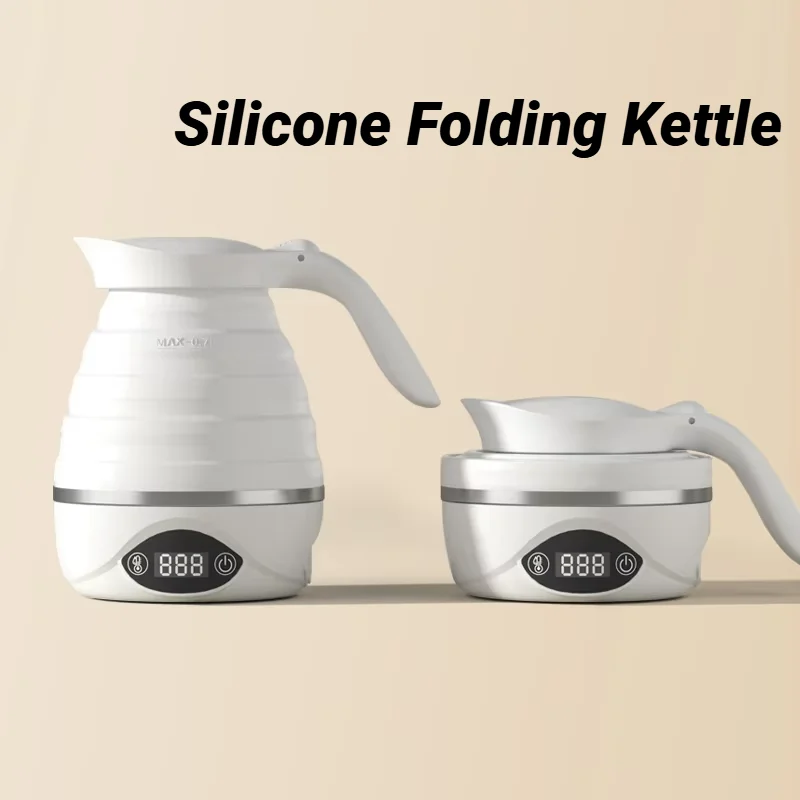 

850W Foldable Silicone Electric Kettle Smart Touch Control Water Kettle With 6 Temperature Set 0.7L Thermal Insulation Tea Pot